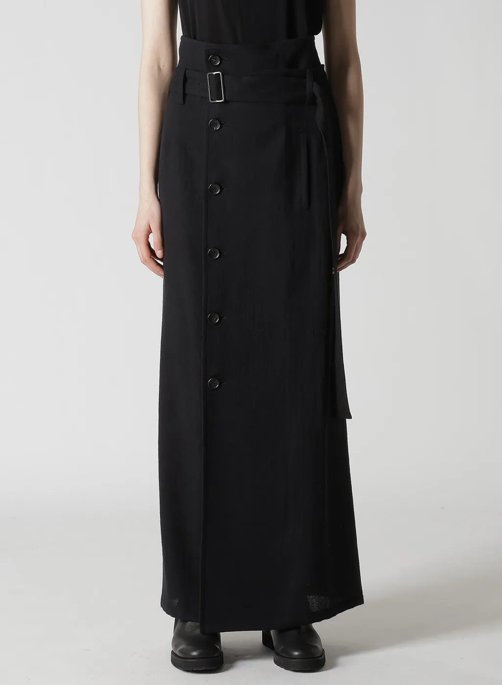 Soft Wool A High Waist Skirt