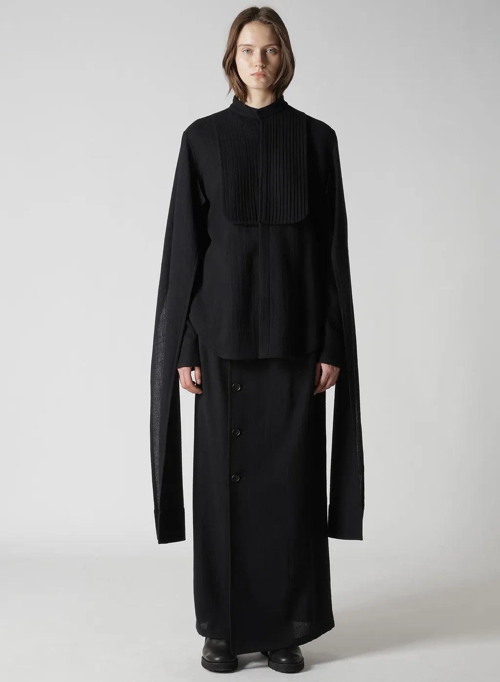 Soft Wool A High Waist Skirt