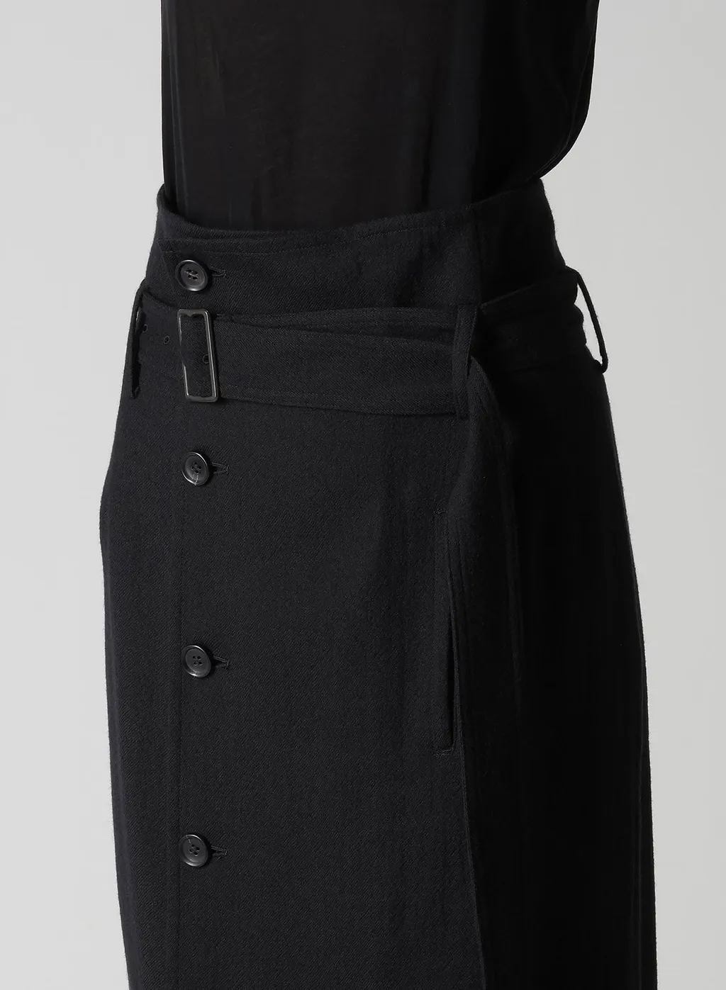 Soft Wool A High Waist Skirt