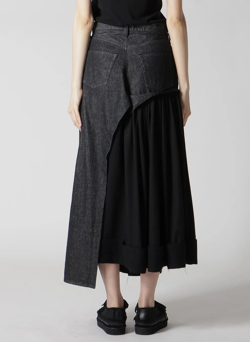 11.5Oz Denim L Cut Off Combination Skirt