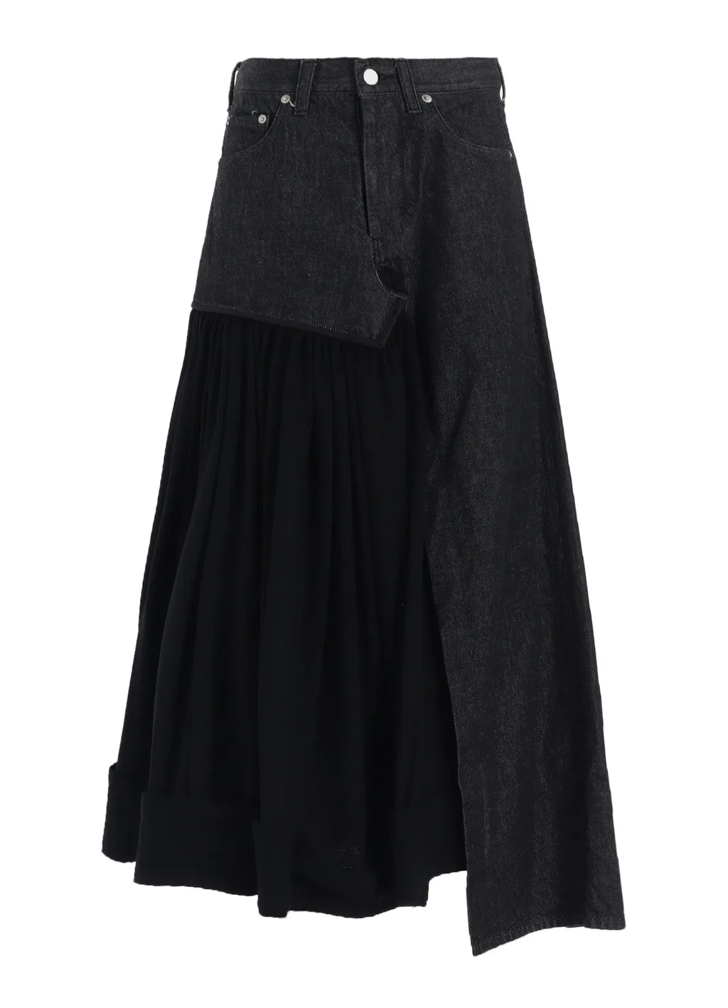 11.5Oz Denim L Cut Off Combination Skirt