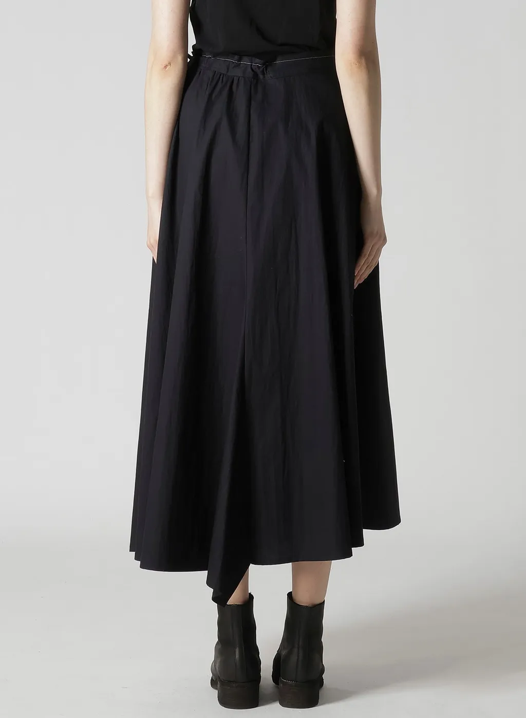 Cotton Broad L Gathered Flare Skirt