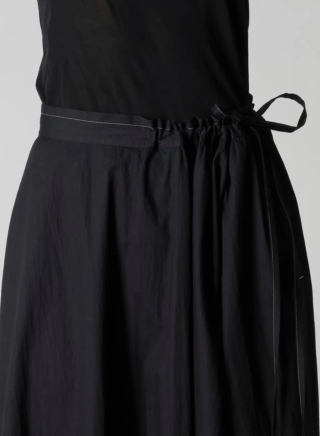 Cotton Broad L Gathered Flare Skirt