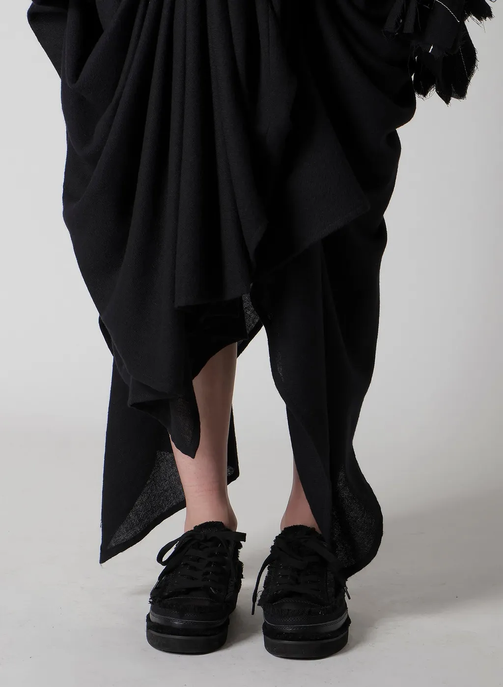 Flannel Box D Gathered Suspender Skirt