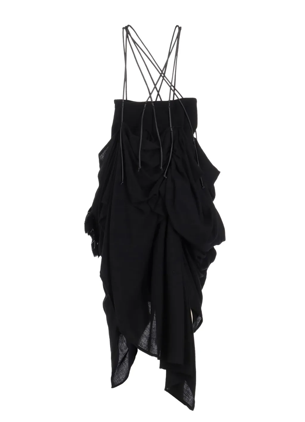Flannel Box D Gathered Suspender Skirt