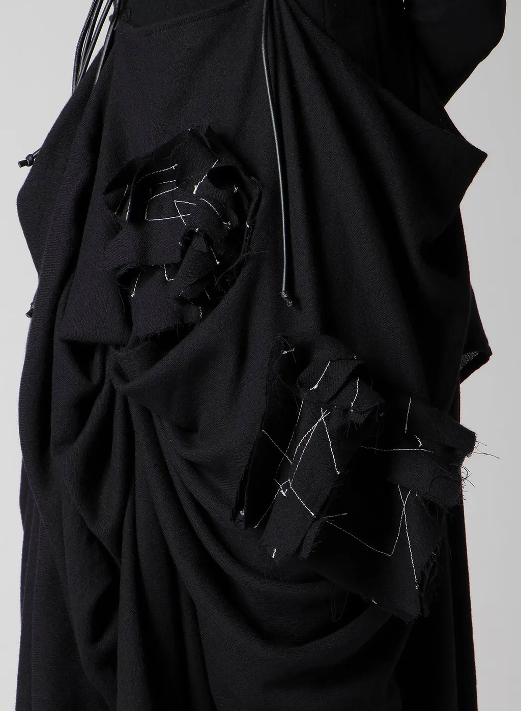 Flannel Box D Gathered Suspender Skirt