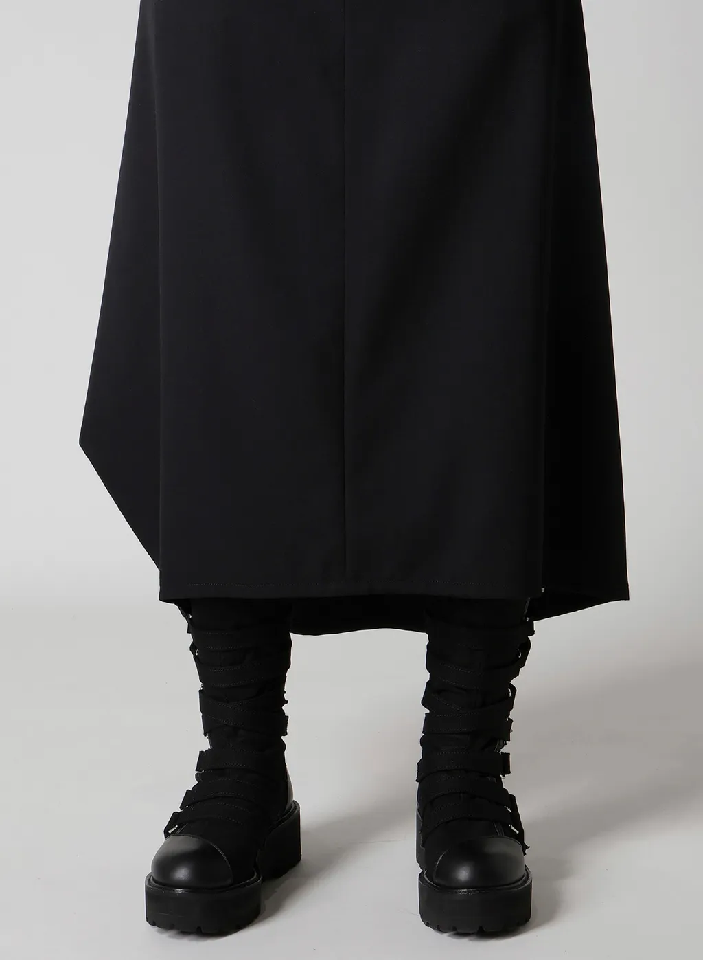 Wool Gabardine Box Skirt