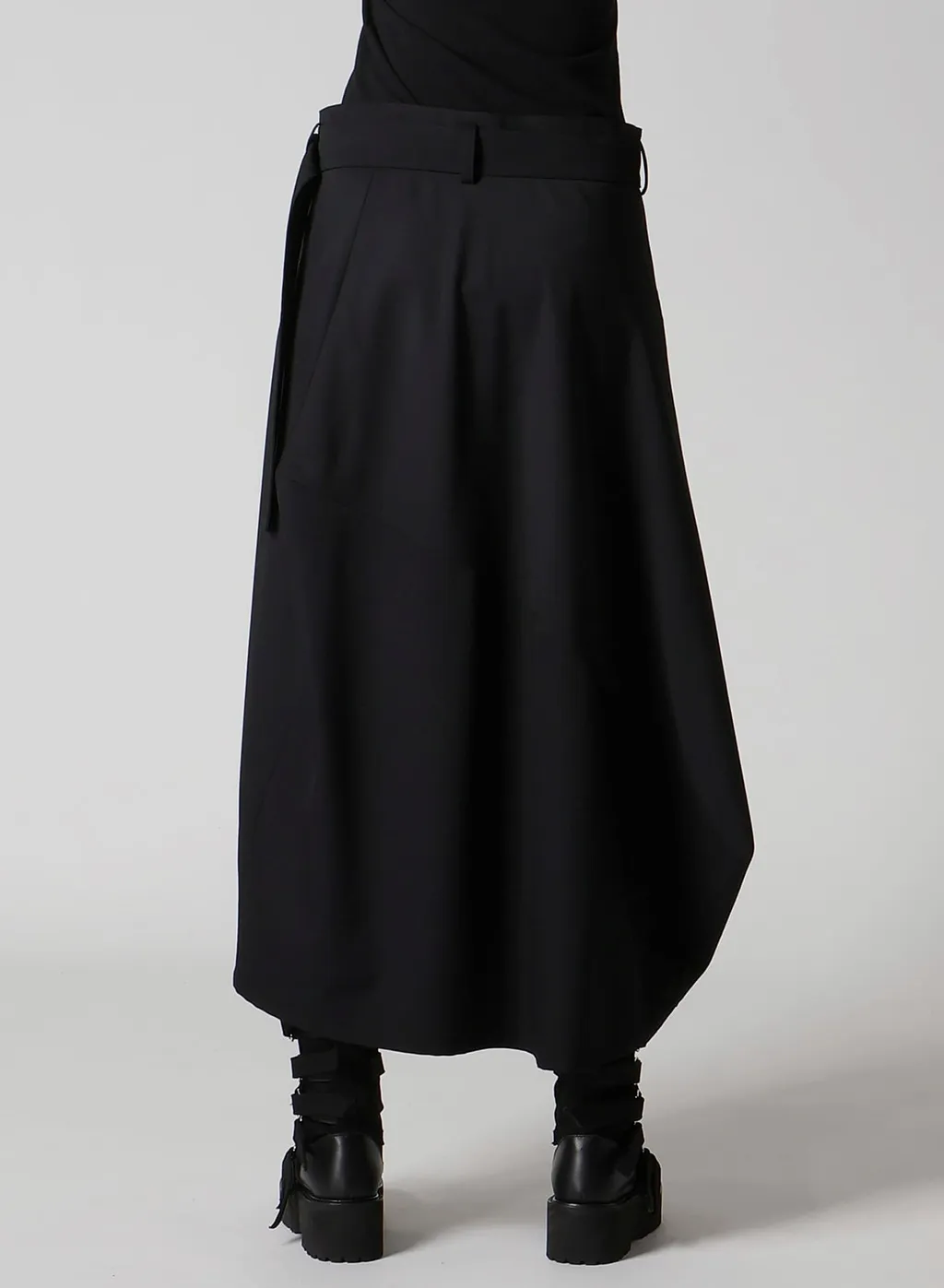 Wool Gabardine Box Skirt