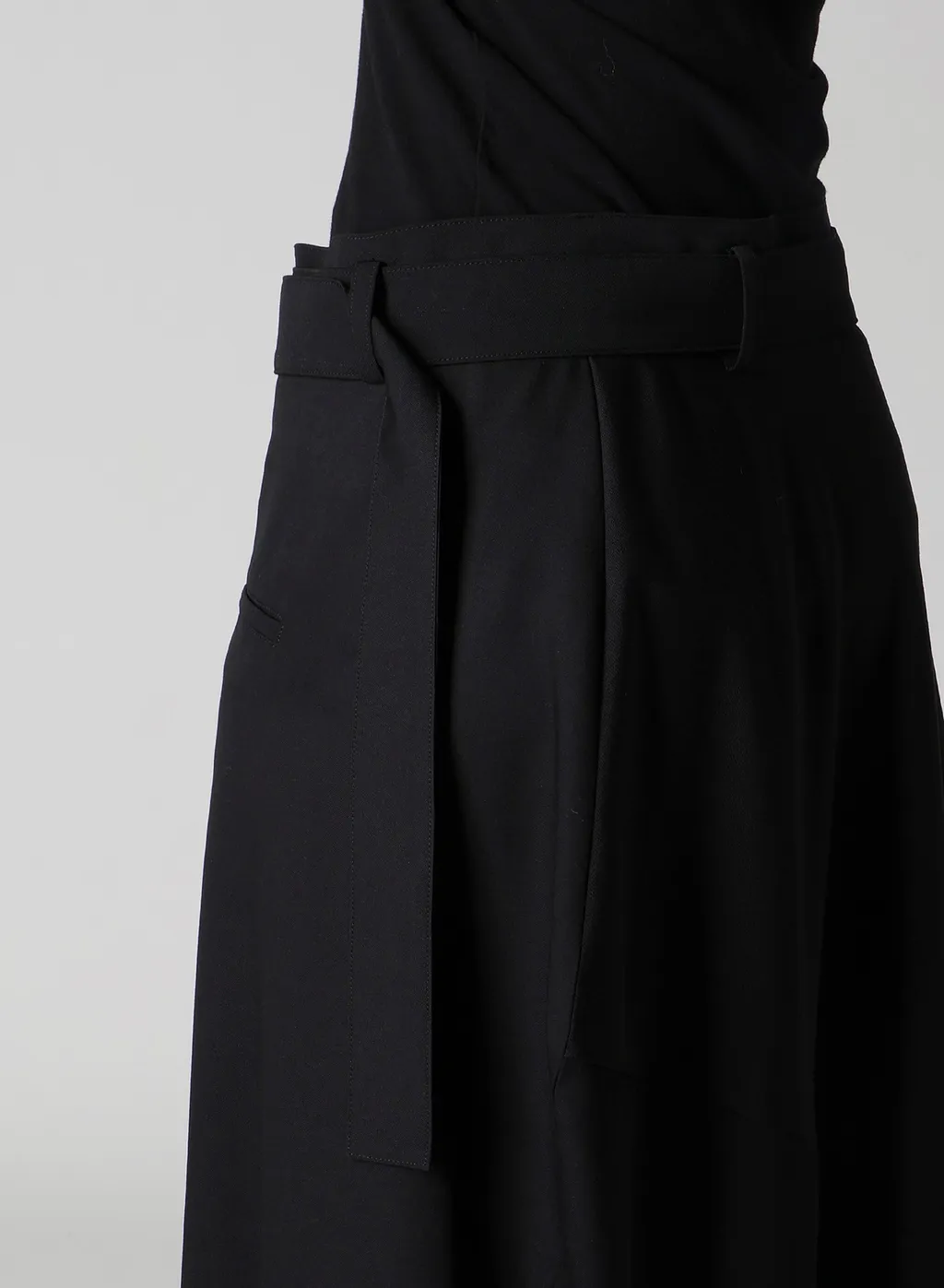 Wool Gabardine Box Skirt