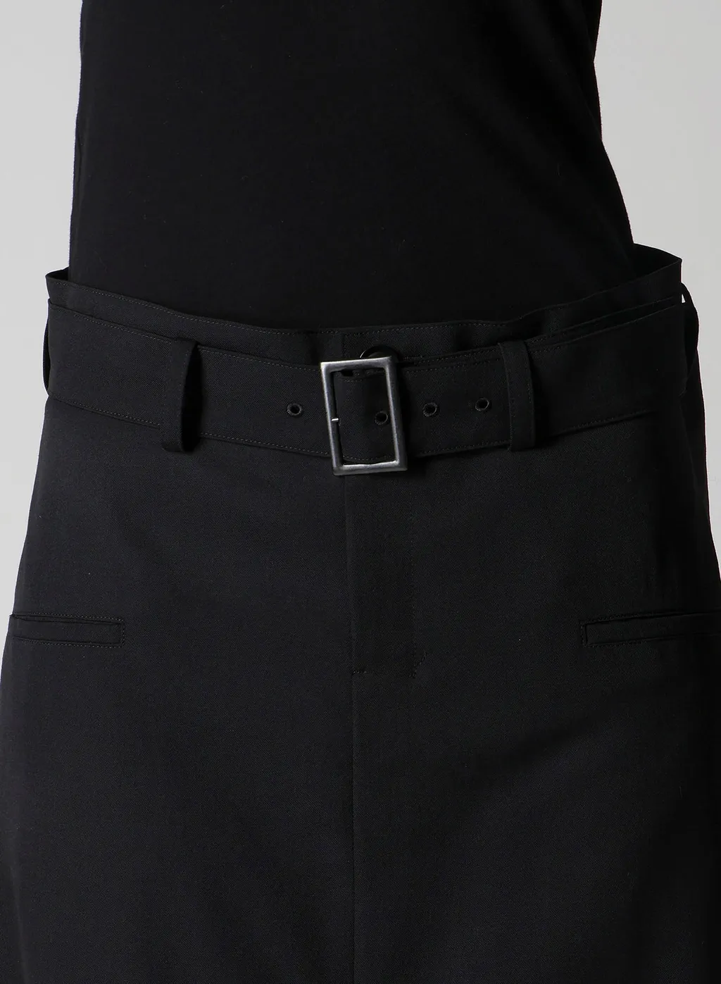 Wool Gabardine Box Skirt