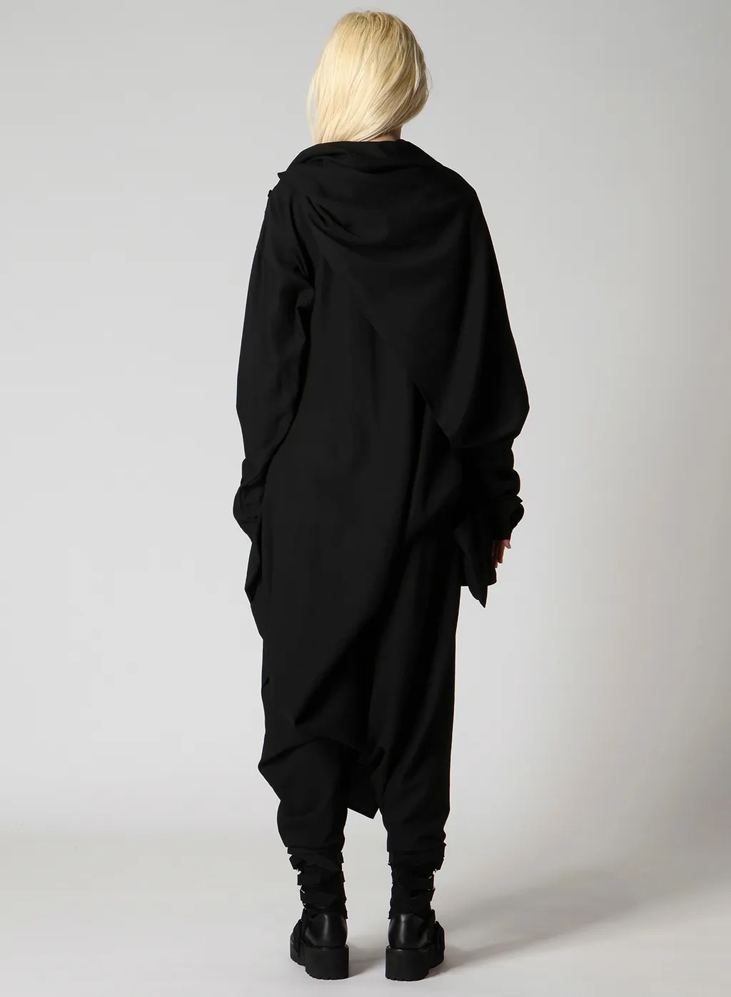 Milled Gabardine Draped Overall