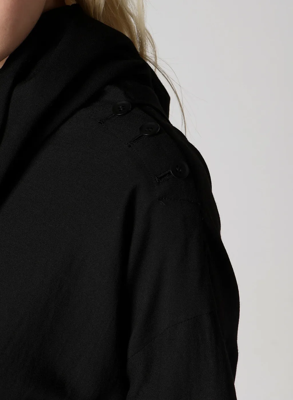 Milled Gabardine Draped Overall