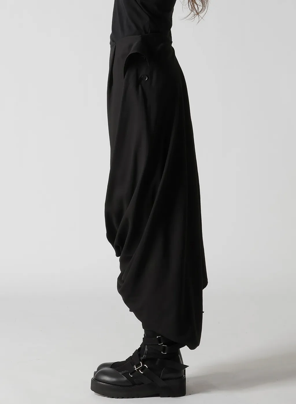 Milled Gabardine Twist Skirt