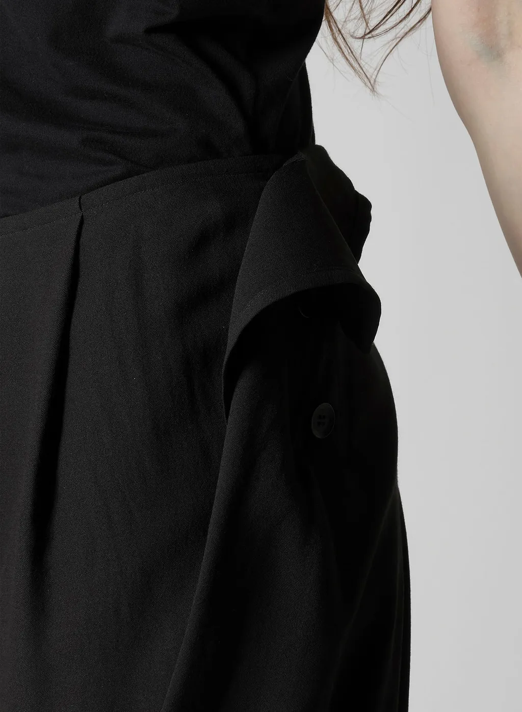 Milled Gabardine Twist Skirt
