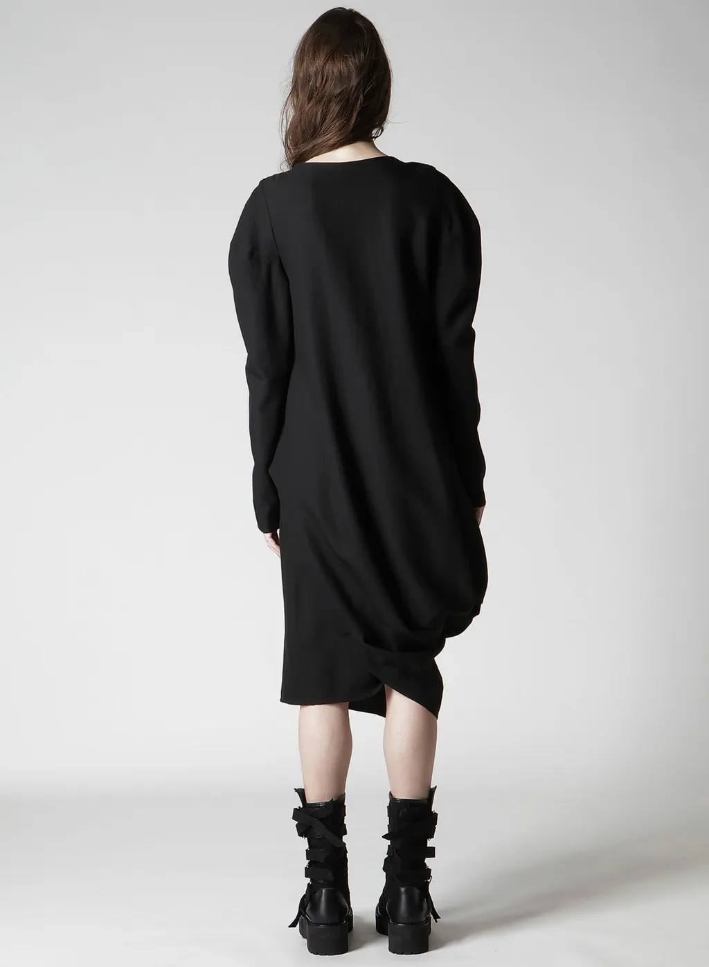 Milled Gabardine Twist Dress