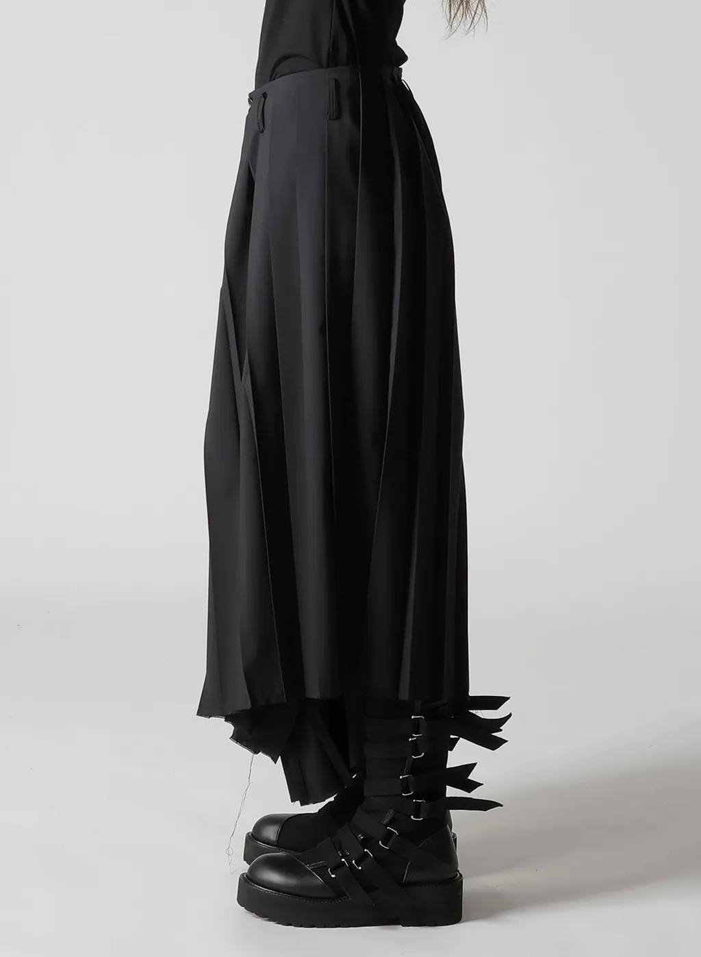 Tropical Pleats Wide Pants