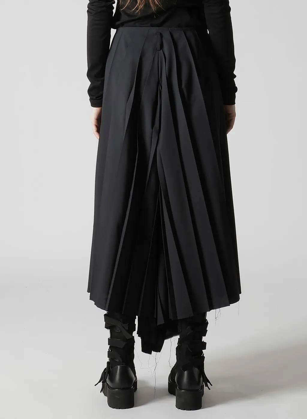 Tropical Pleats Wide Pants