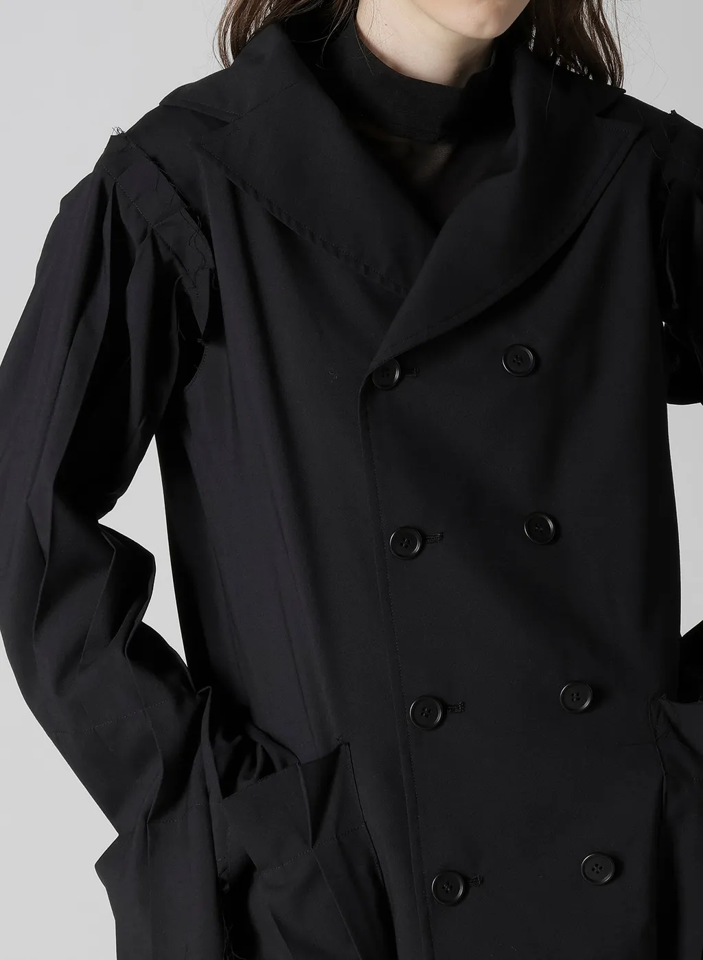 Tropical Pleats Sleeve Jacket
