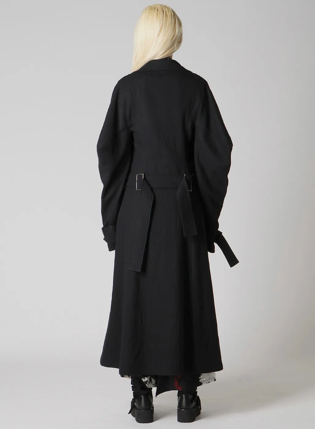 Shrinked Serge Trench Coat With Belt