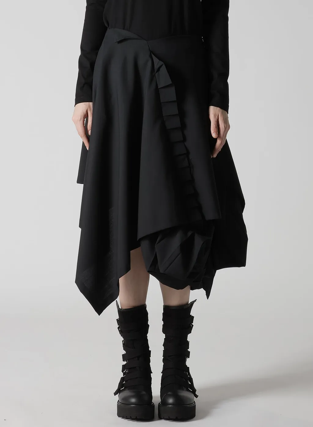 Tropical Pleats Conbination Skirt