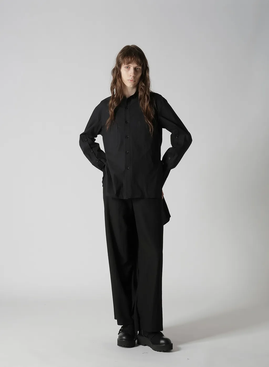 Typewriter Back Slit Shirt