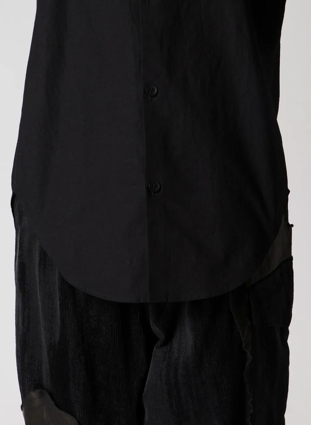 Light Poplin Neck Tuck Shirt