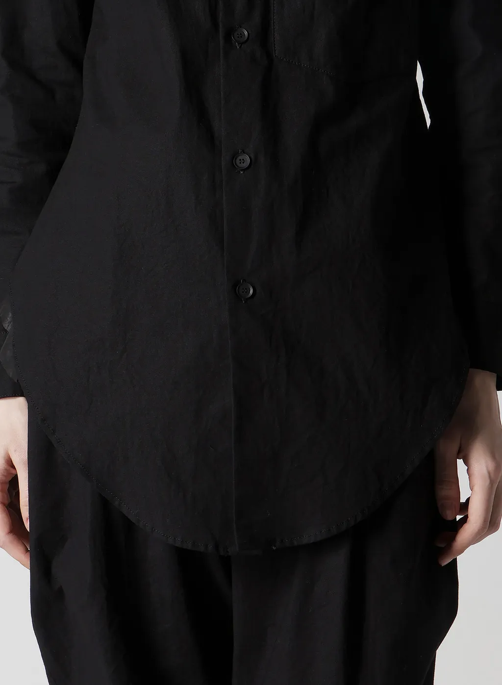 Light Poplin Pocket Square Shirt