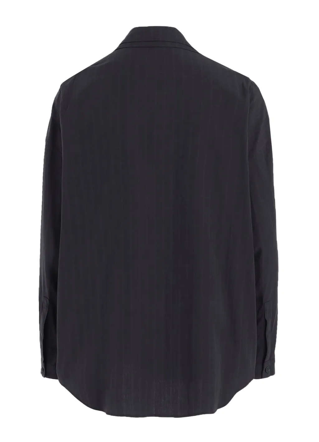 Grey Stripe Double Collar Shirt