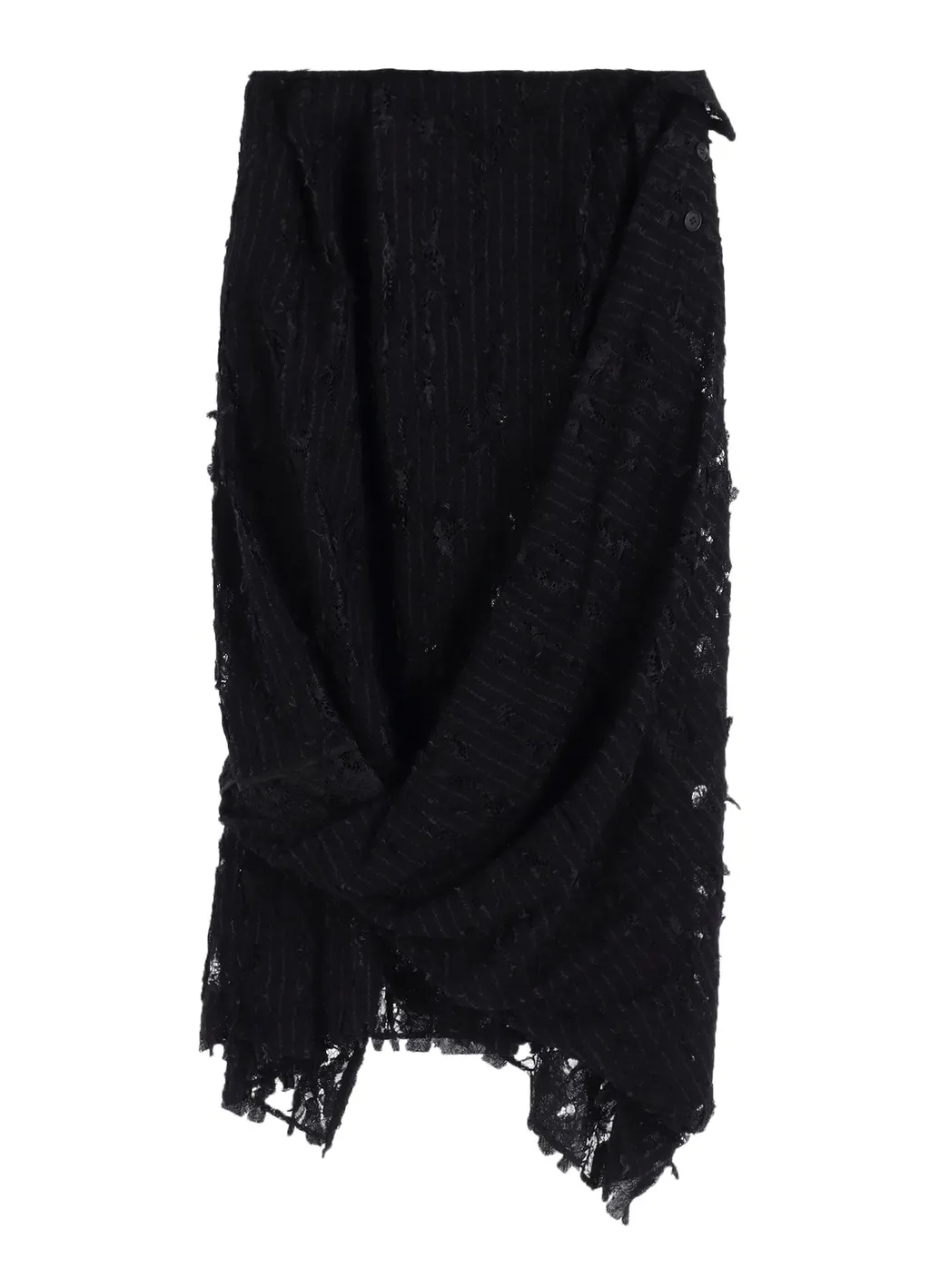 Dameged Stripe Twist Skirt