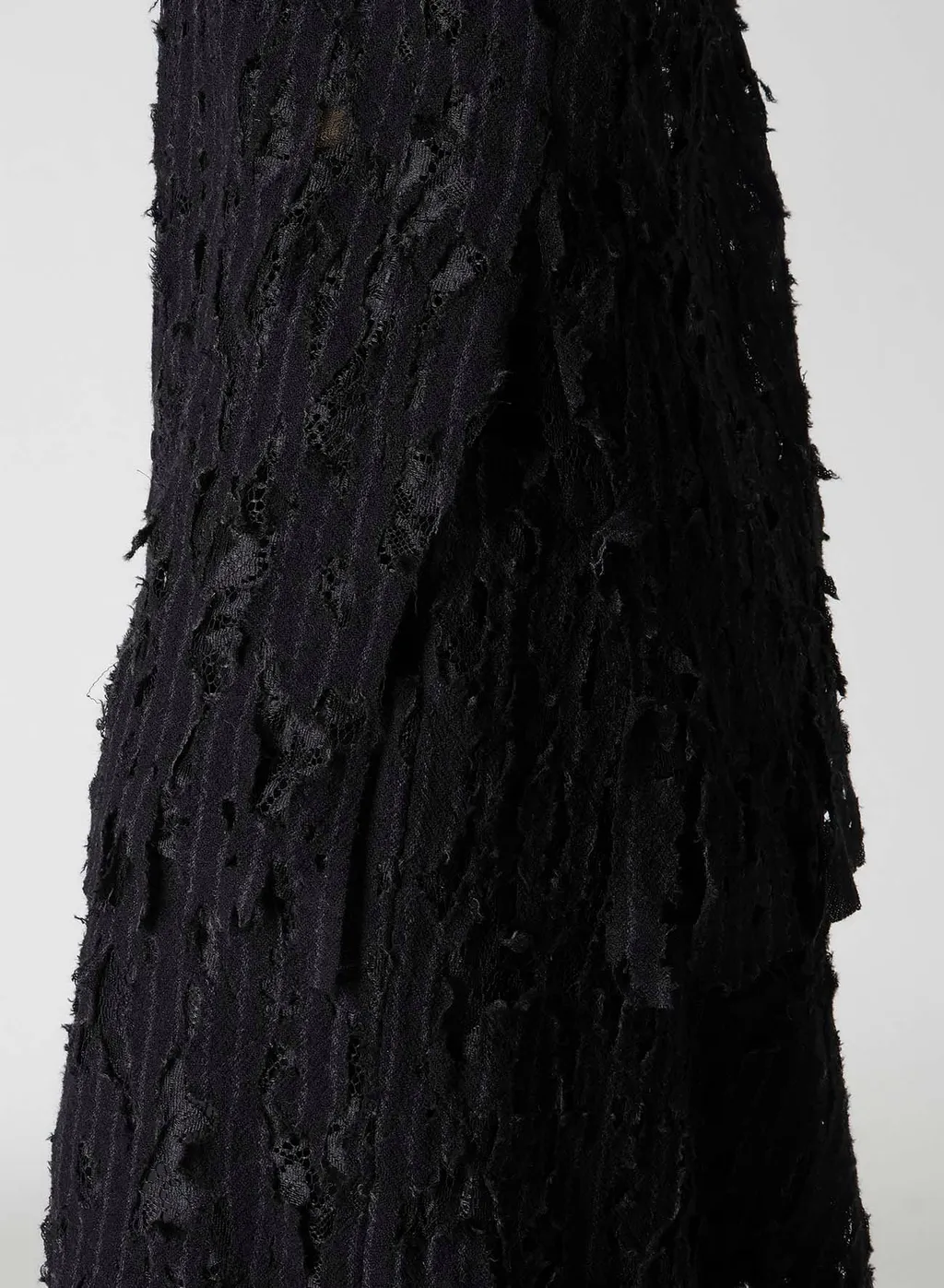 Dameged Stripe Shoulder Puff Shirt