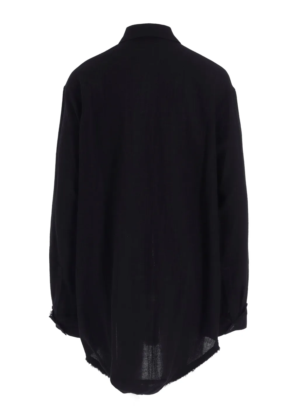 Wool Viyella Hem Puff Shirt