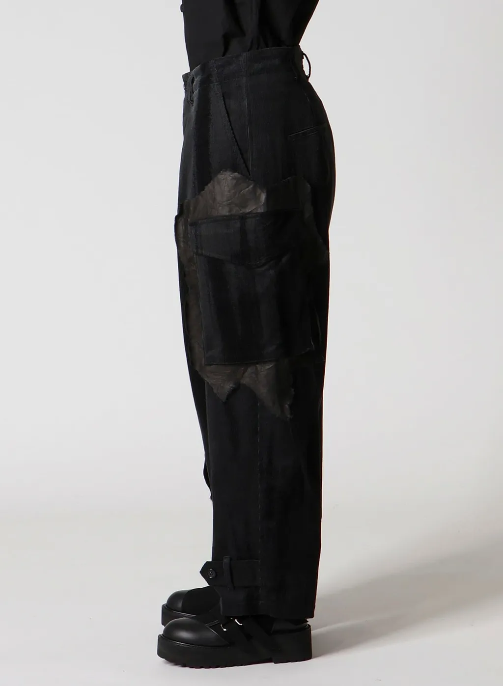 Faint Printed Corduroy Tab Pants