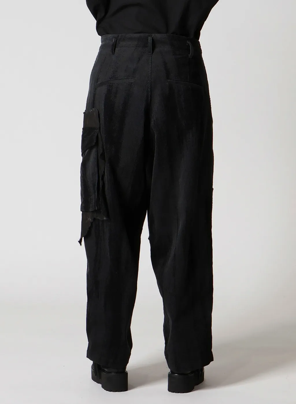 Faint Printed Corduroy Tab Pants
