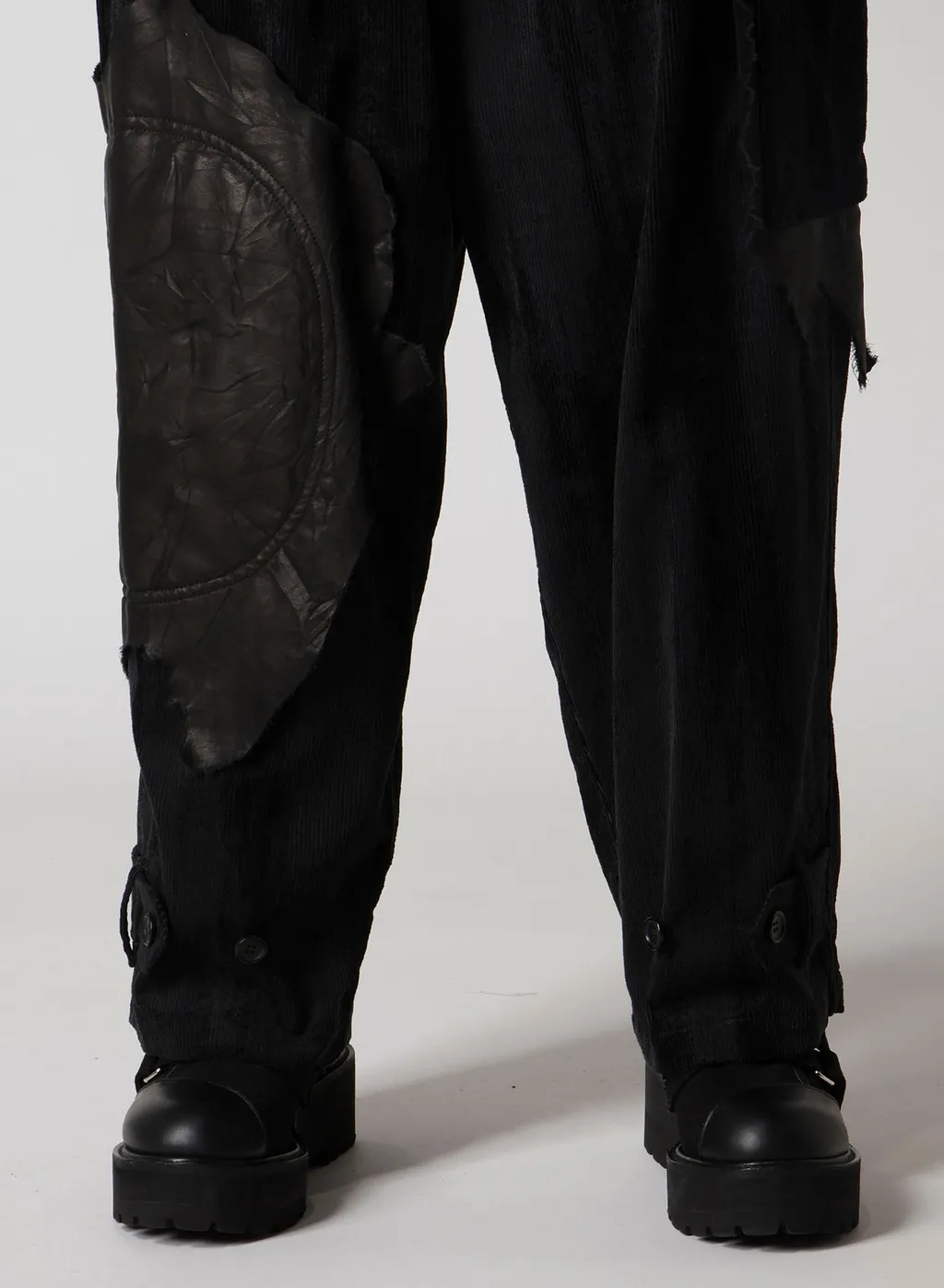 Faint Printed Corduroy Tab Pants