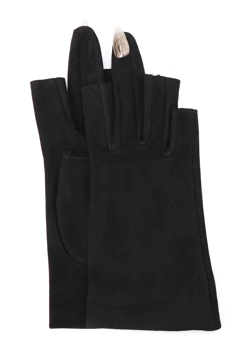 Suede Lamb Skin Middle Finger Nail Glove