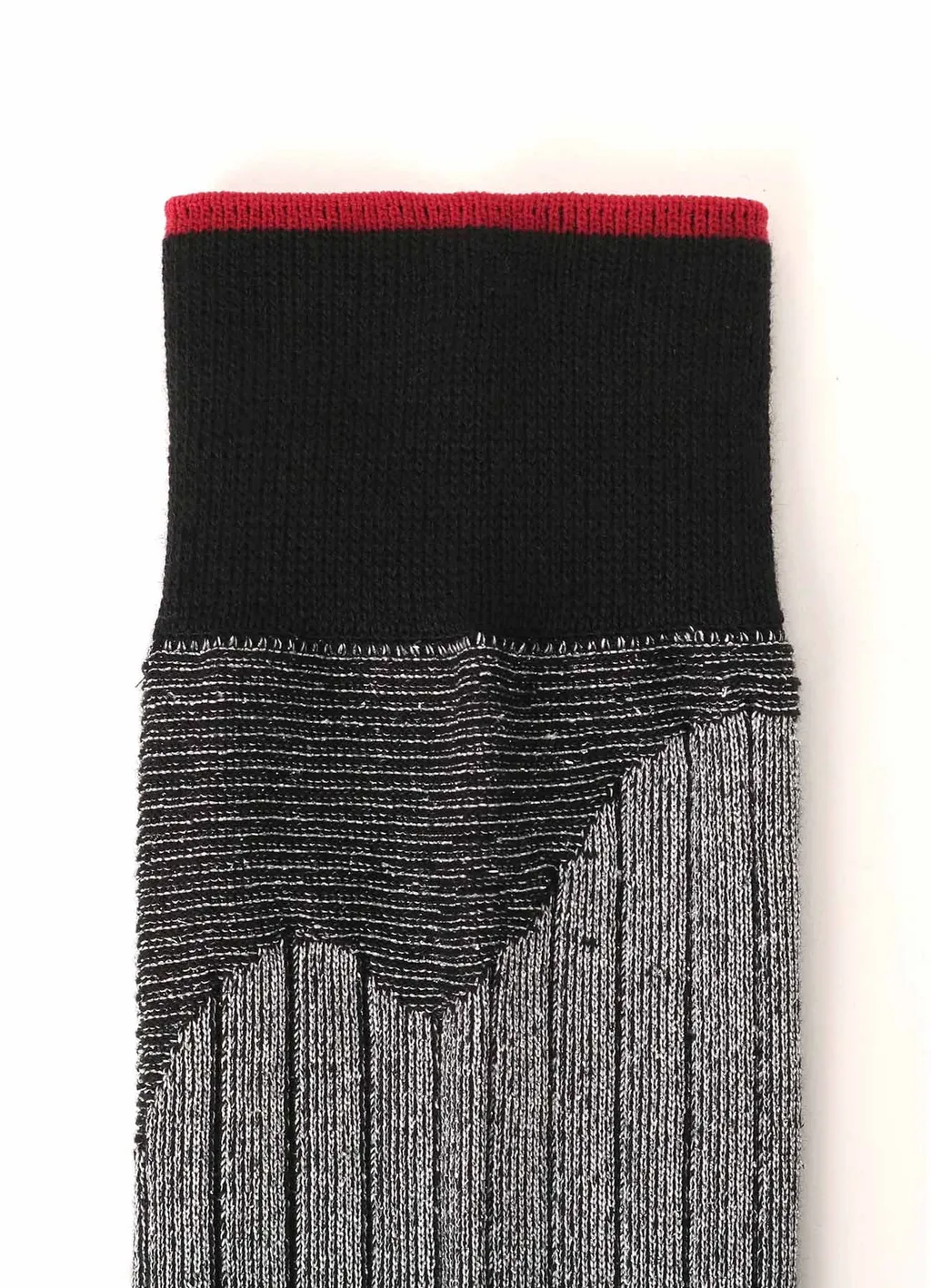 Silver Rib Random Stripe Socks