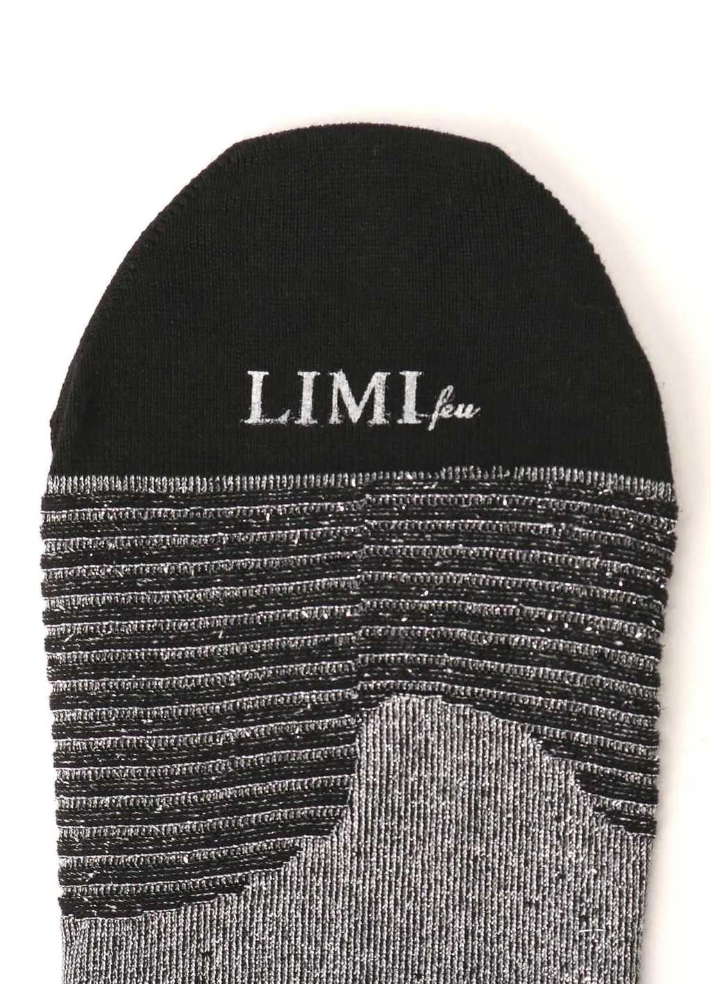 Silver Rib Random Stripe Socks