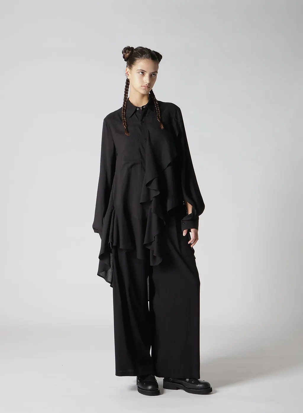 Soft Lawn Frill Blouse