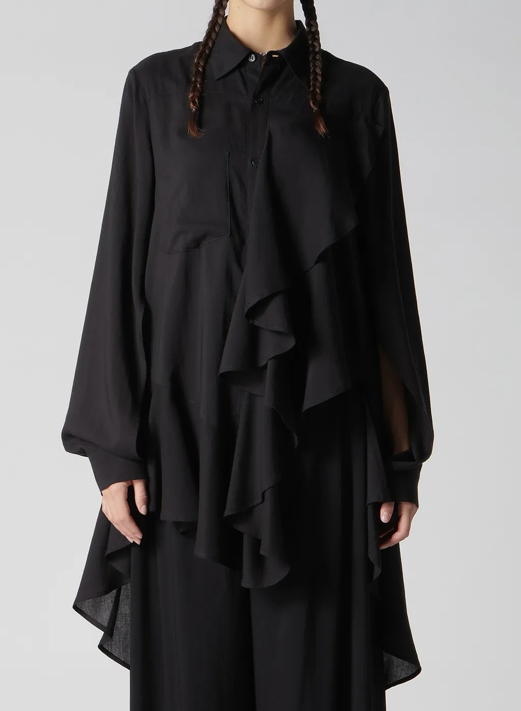 Soft Lawn Frill Blouse