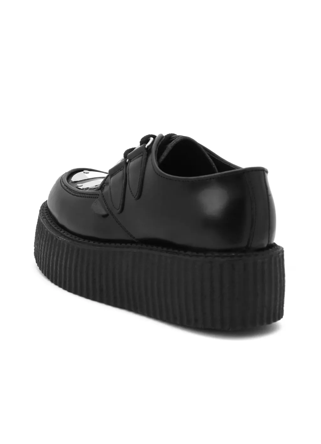 Limi Feu×Underground　Black Leather Shoes With Metal Plates