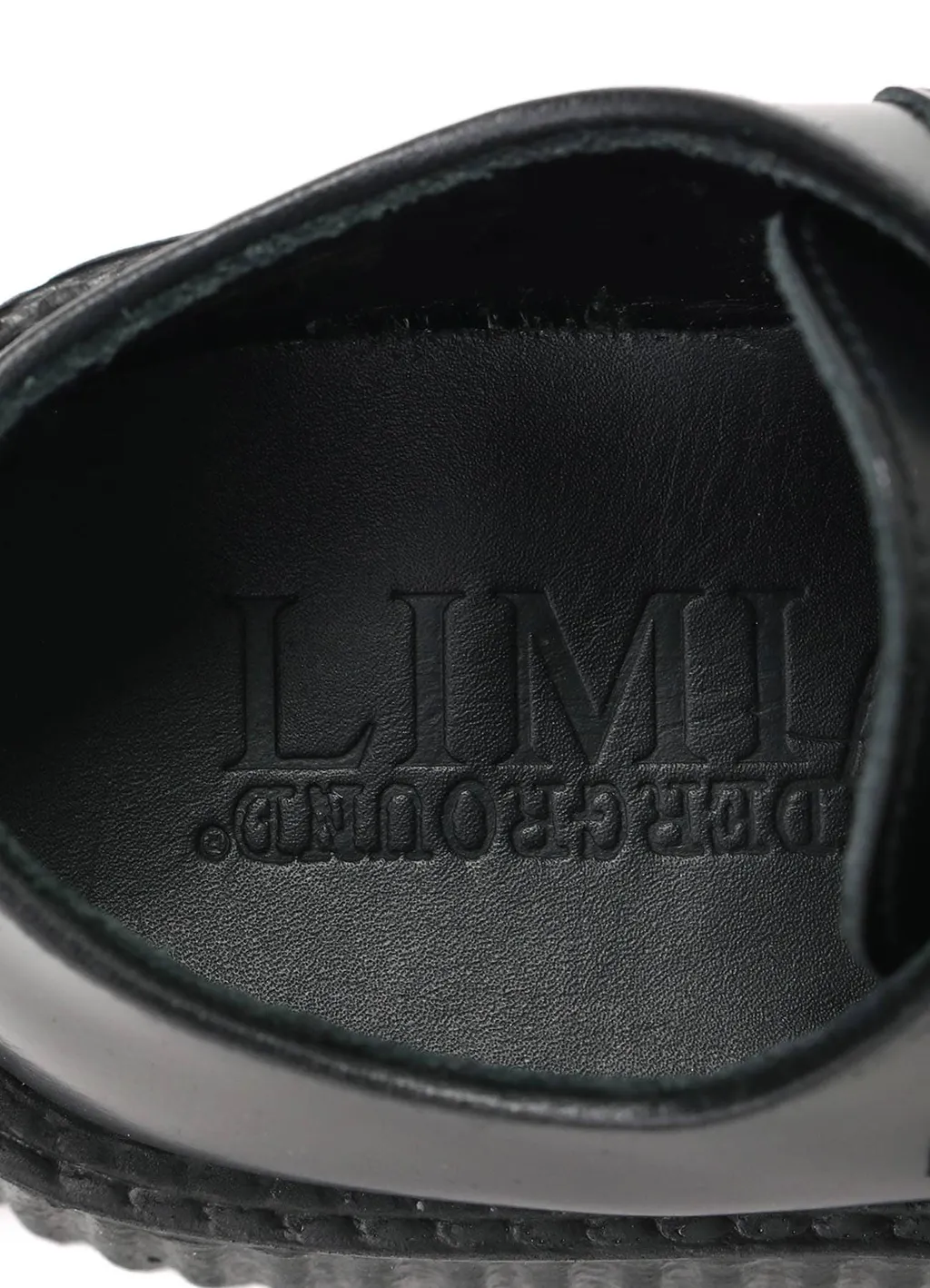 Limi Feu×Underground　Black Leather Shoes With Metal Plates