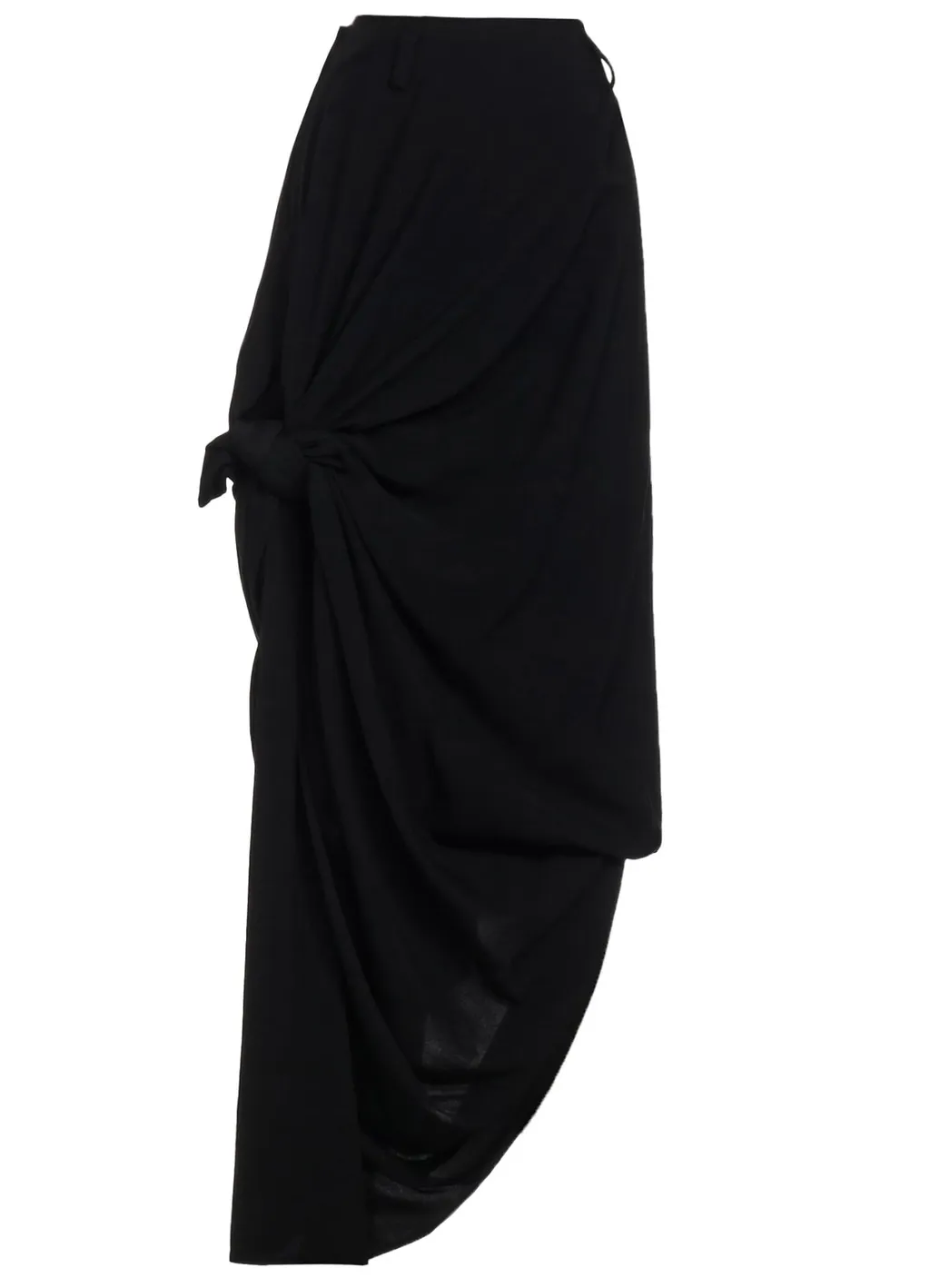 Twill Knot Detail Skirt
