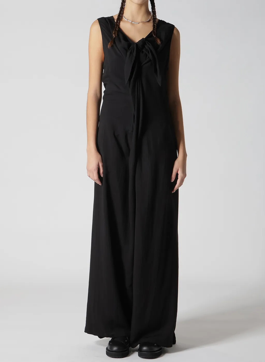 Hard Twist Gabardine Front Ribbon Overalls