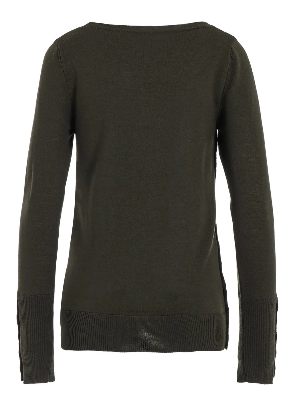 Standard Soft Wool Woshable Plain Stitch Side Sweater