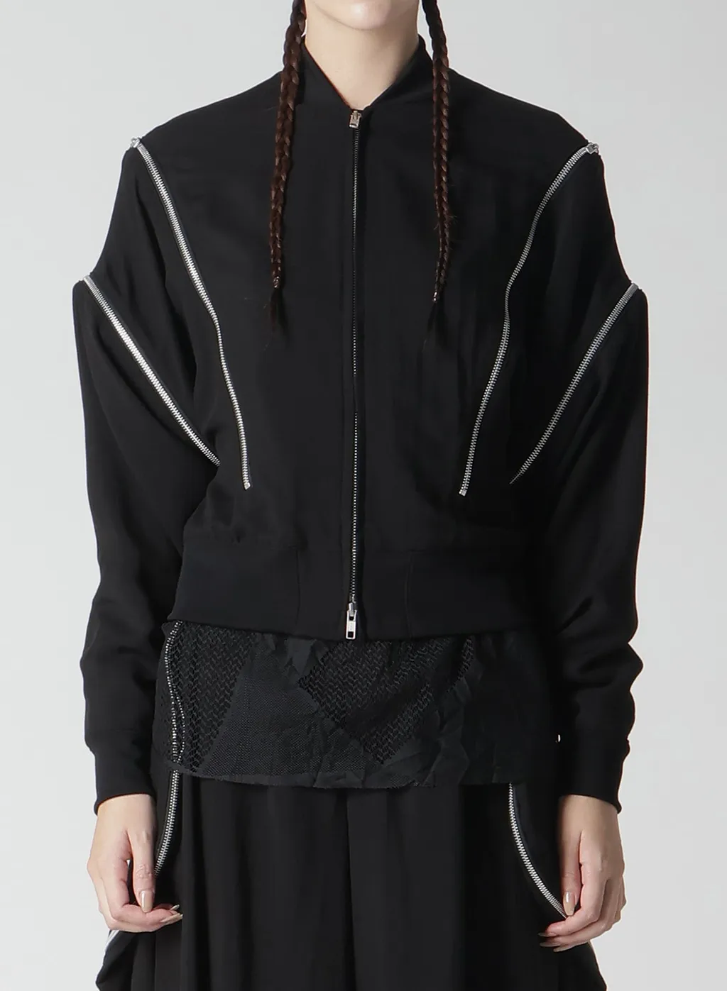 Hard Twist Gabardine Zip Blouson