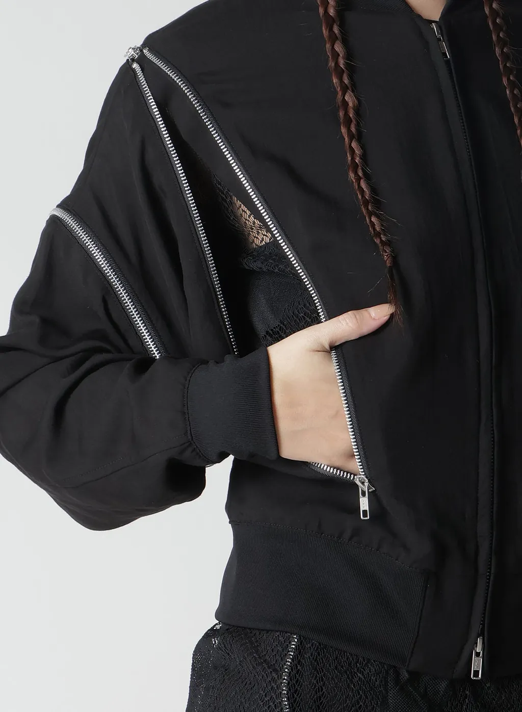 Hard Twist Gabardine Zip Blouson