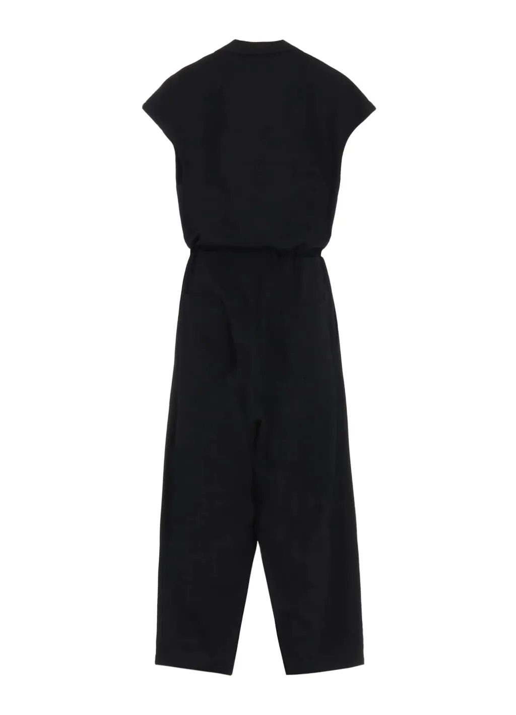 Wool Gabardine Open Collor Overalls