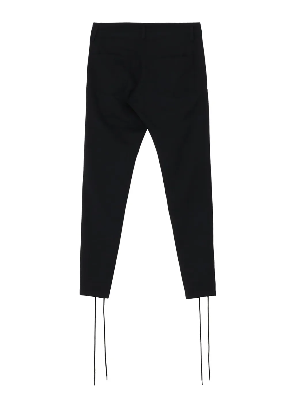 Wool Gabardine Lace-Up Pants