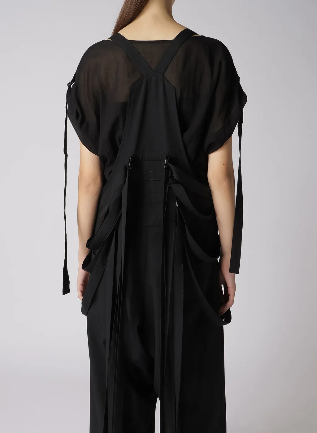 Wool Gabardine Hanging Strap Salopette