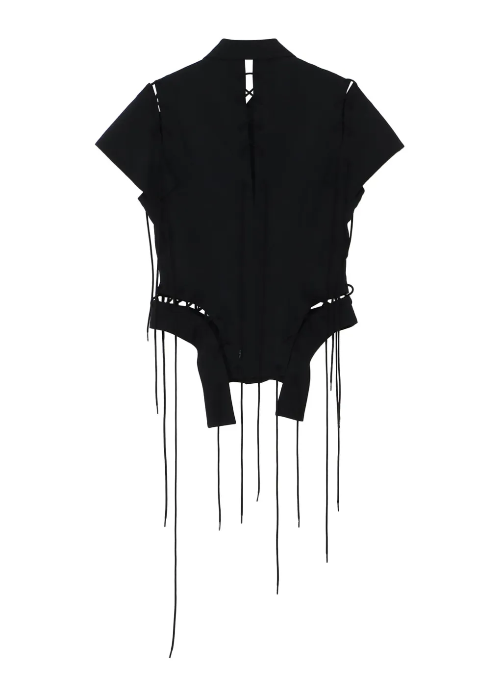 Wool Gabardine Lace-Up Jacket B